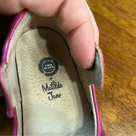 Livie & Luca + Matilda Jane magenta purple mary Jane’s pink blue Pom Pom size 6 - Picture 9 of 11